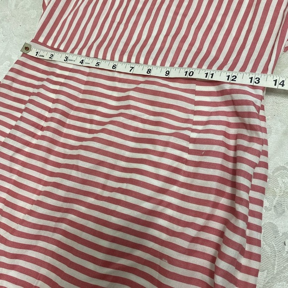 NWT Rena for Ajio long white and pink striped dress size S - Picture 12 of 12